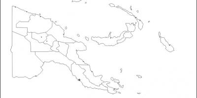 Kart av papua ny-guinea skissere kart